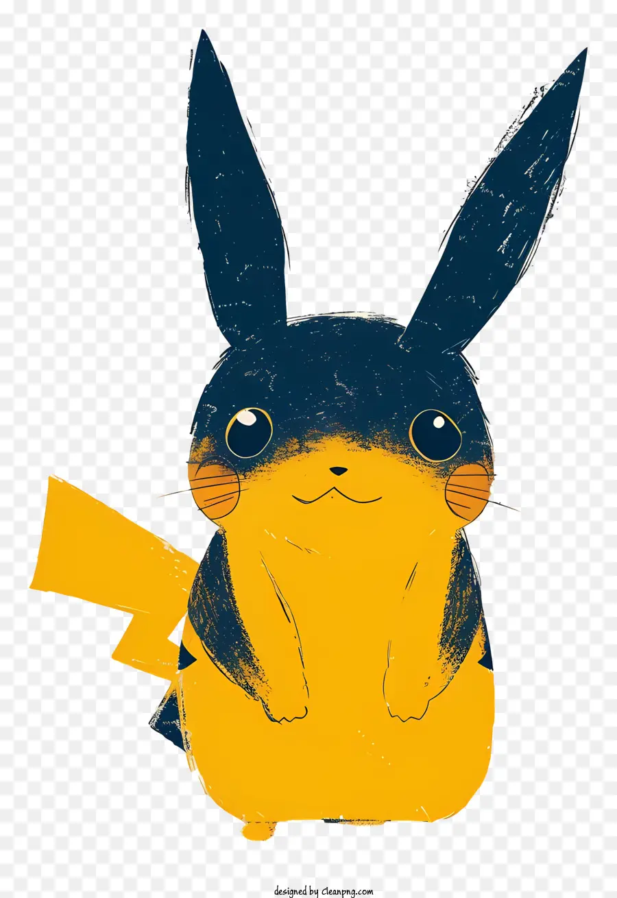 Pikachu，สีเหลือง PNG