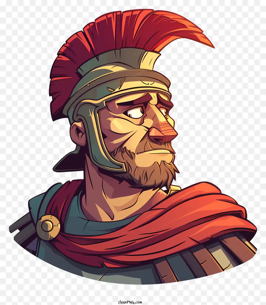 ทหารโรมโบราณ，ผู้ชายที่มีผมสีแดงยาว PNG