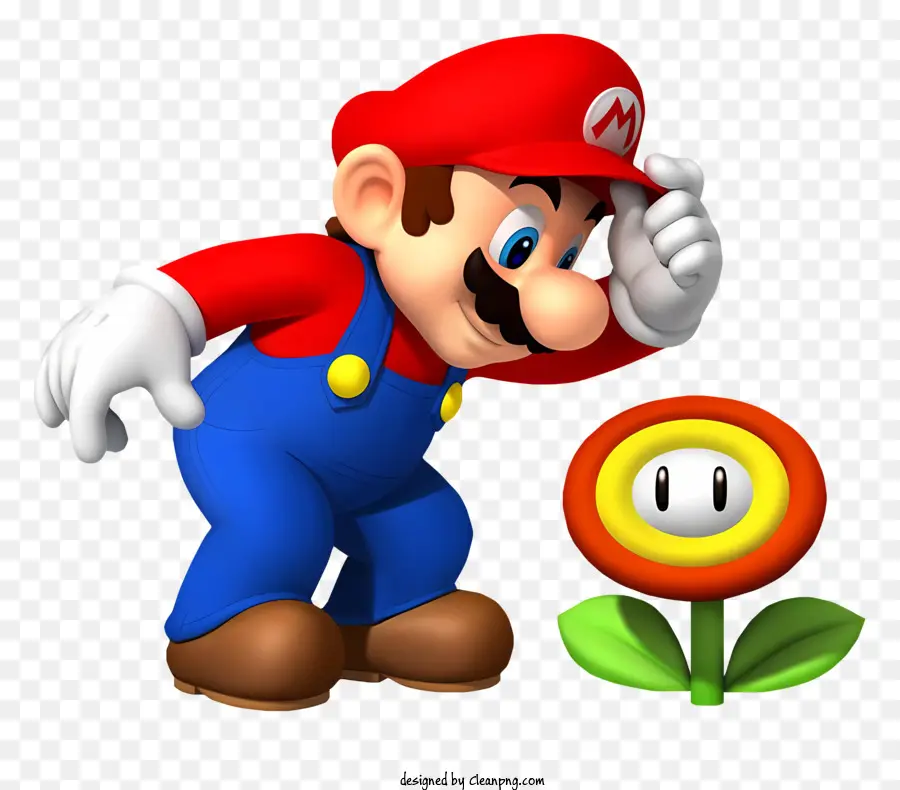 Super Mario，มาริโอกับดอกไม้ไฟ PNG