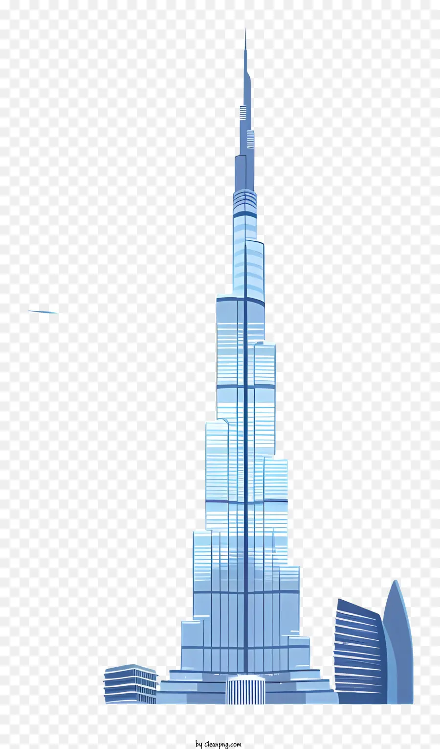 Burj Khalifa，ตึกระฟ้าสีสันสดใส PNG