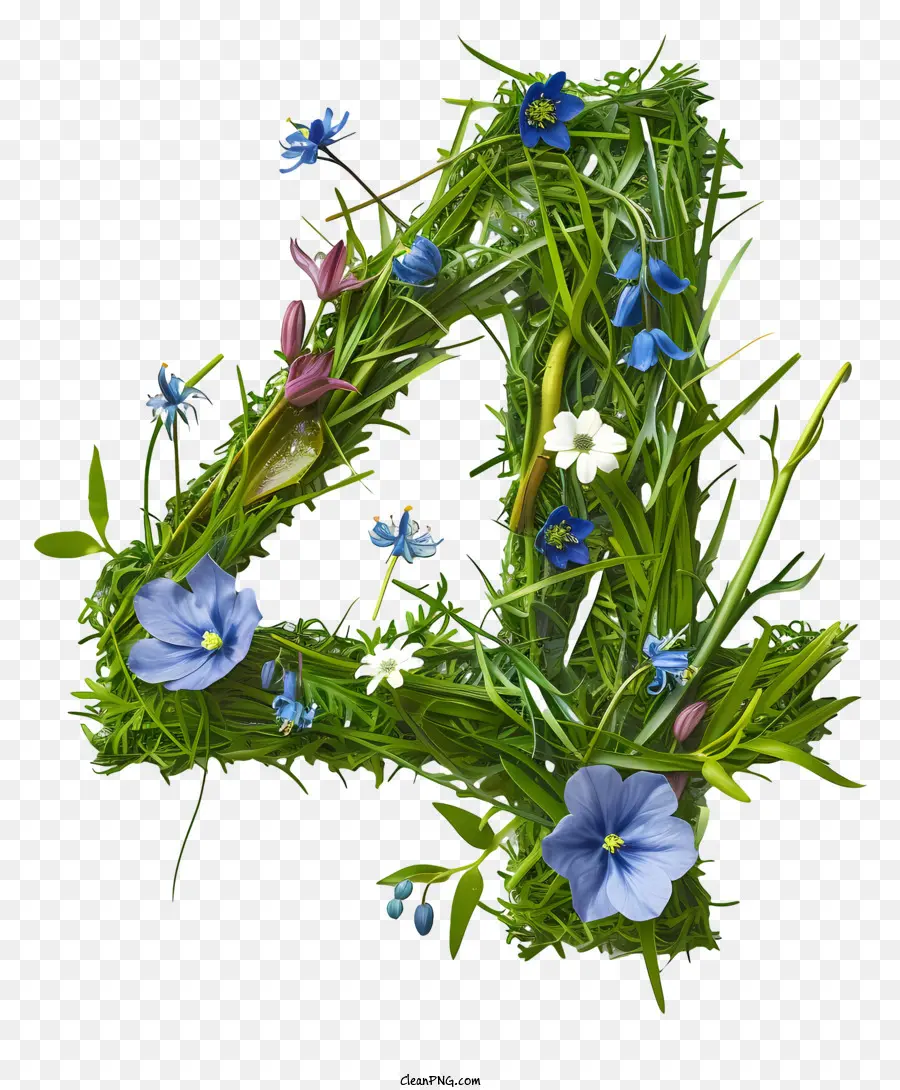 ดอกไม้หมายเลข 4，มอสหมายเลขสี่ PNG