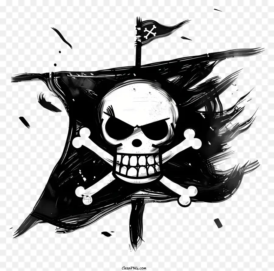 หนึ่งชิ้น Jolly Roger，กะโหลกศีรษะและไขว้ PNG