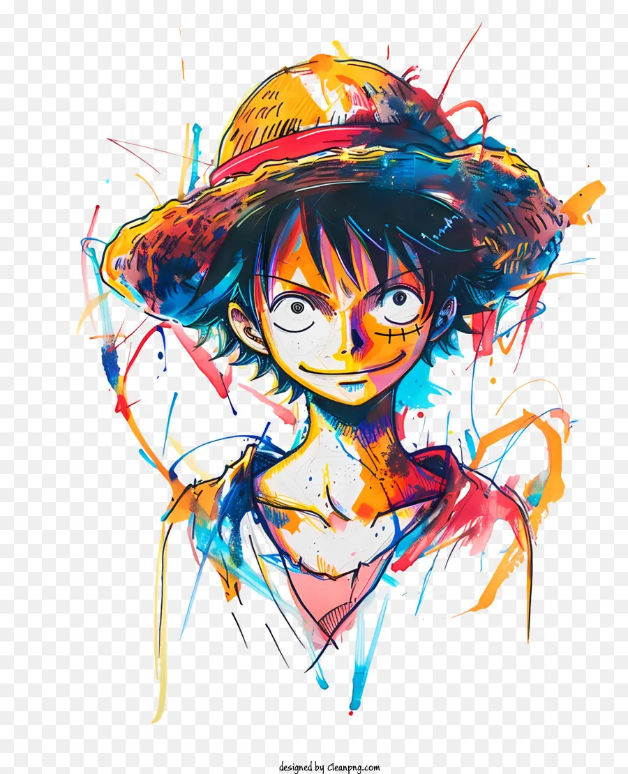 หนึ่งชิ้น Luffy，หมวกฟาง PNG