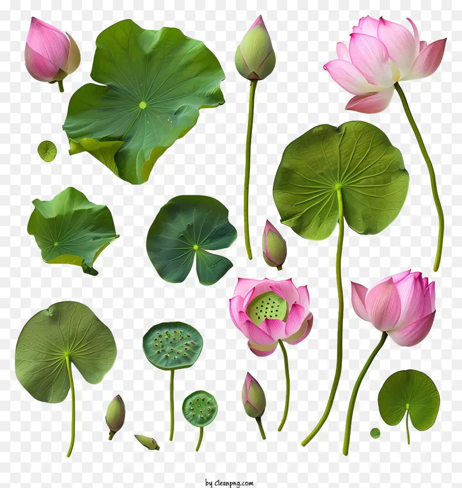 กบัวที่ส่งดอกไม้，ดอกลิลลี่น้ำสีชมพู PNG