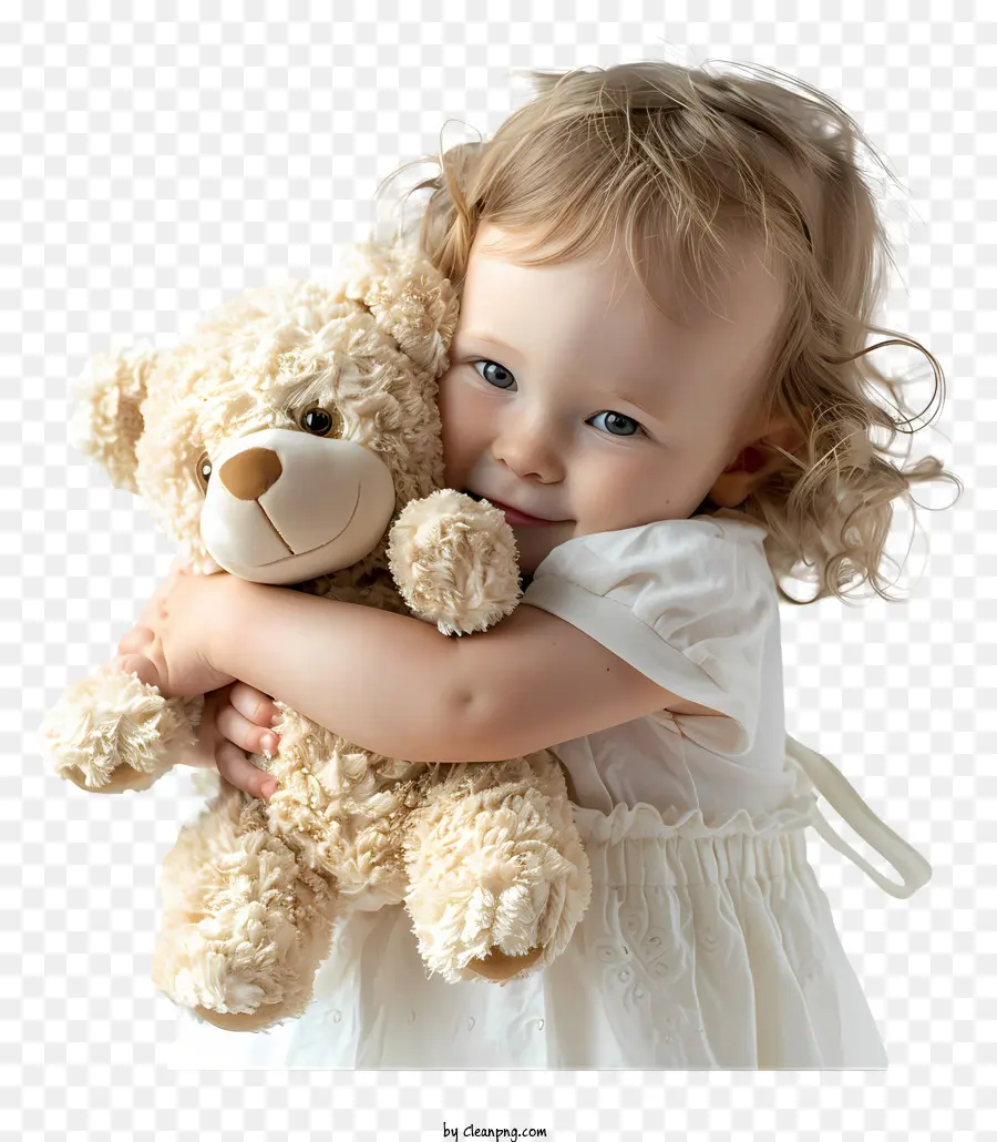 ตุ๊กตาหมีกอดทารก，เด็กผู้หญิง PNG