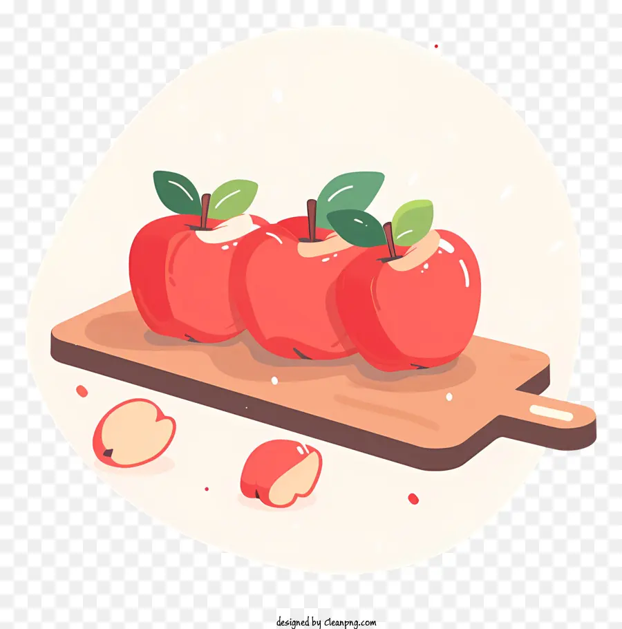 แอปเปิ้ลสีแดง，ไม้การตัดบอร์ด PNG