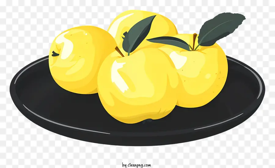 แอปเปิ้ลสีเหลือง，มะนาว PNG