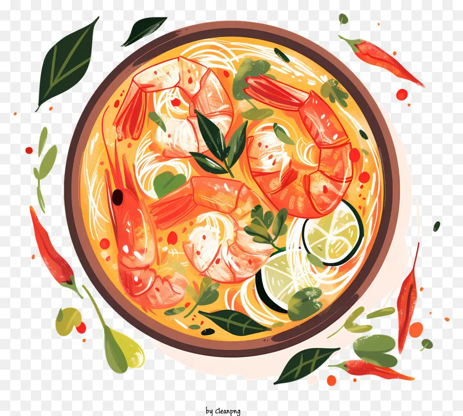 Tom Yum Goong，ชามซุป PNG