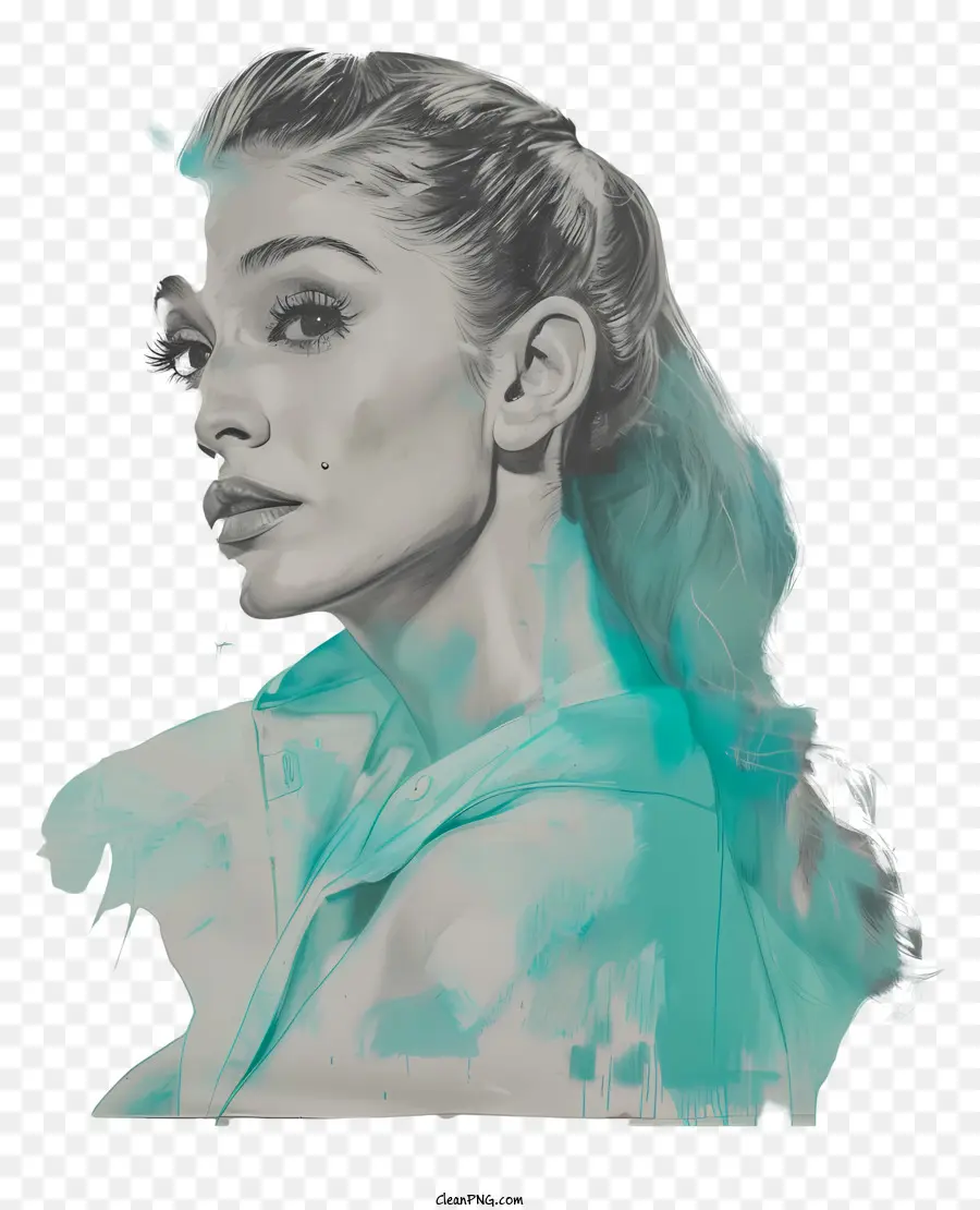 Ariana Grande，ผู้หญิงสีน้ำ PNG