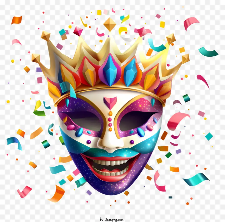 Happy Purim，หน้ากากสีสันสดใส PNG