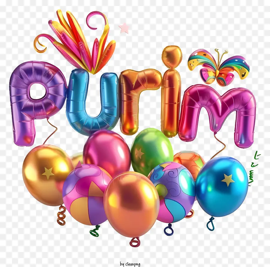 Purim，บอลลูนข้อความ Purim PNG