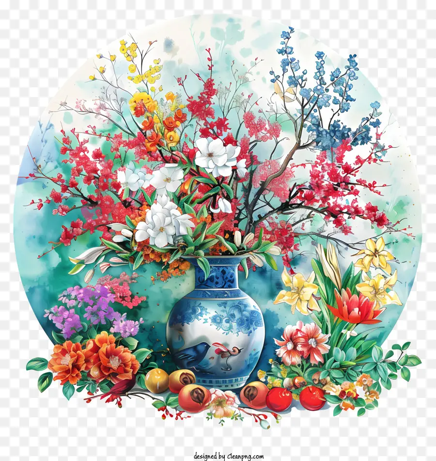 Happy Nowruz，สีวาดรูป PNG