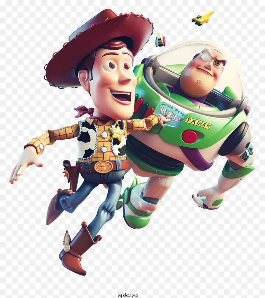 เรื่องของเล่น，Woody และ Buzz Lightyear PNG