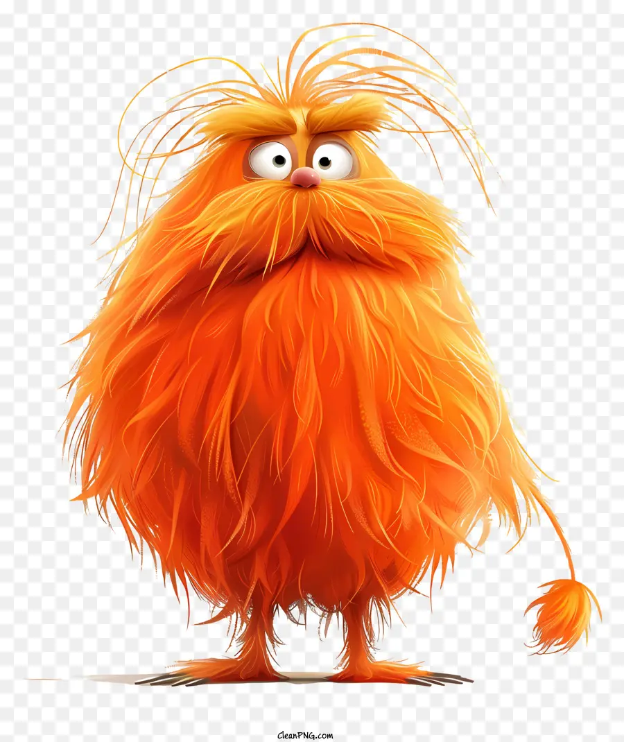 Lorax，ตัวละครสีส้มขนยาว PNG