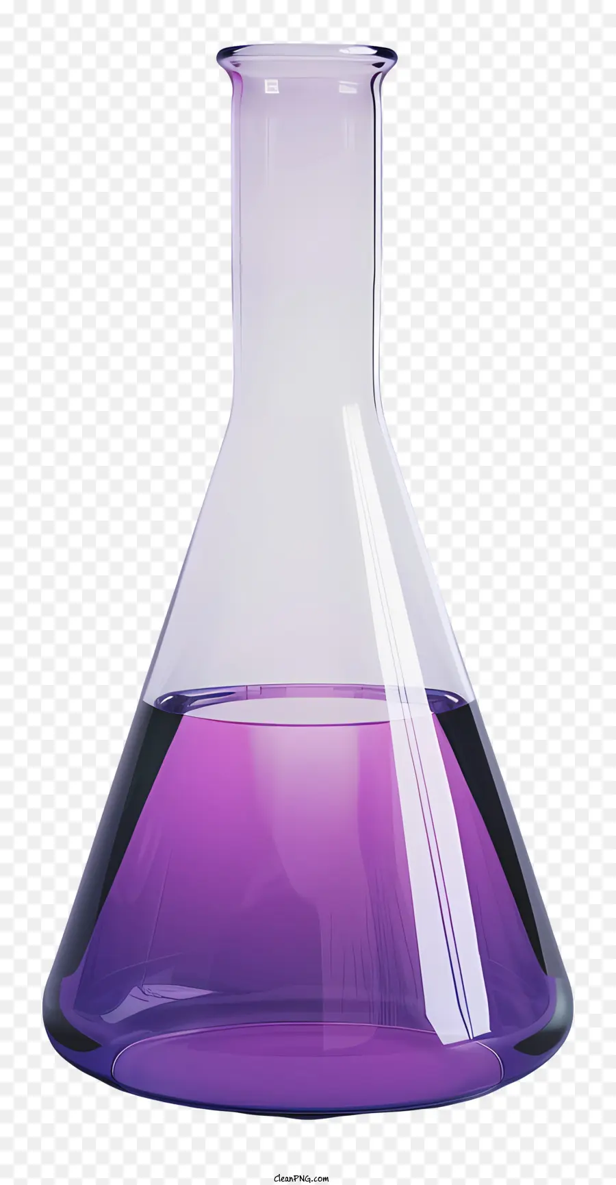 Flask Erlenmeyer，ของเหลวสีม่วง PNG