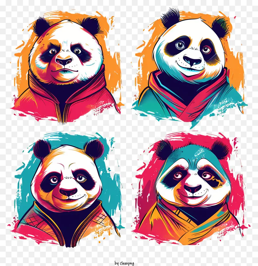 ถ้า Fu Panda，แพนด้า PNG