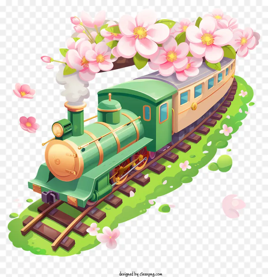 สนามฤดูใบไม้ผลิ，รถไฟสีแดง PNG