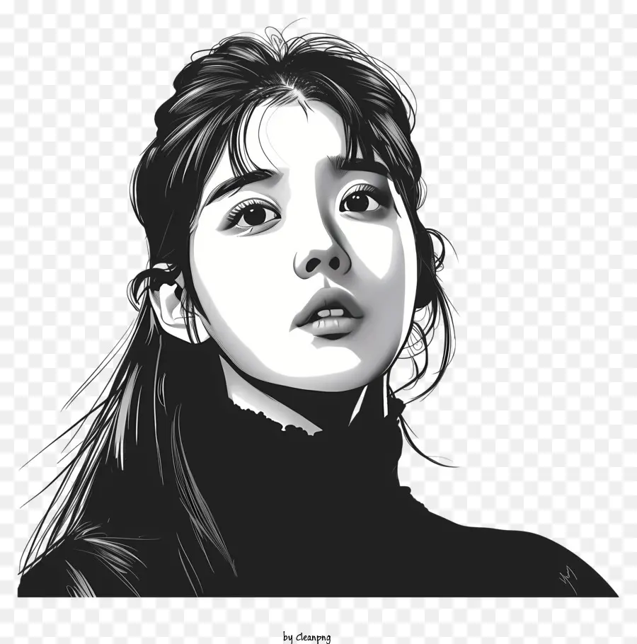 Iu，ภาพขาวดำ PNG