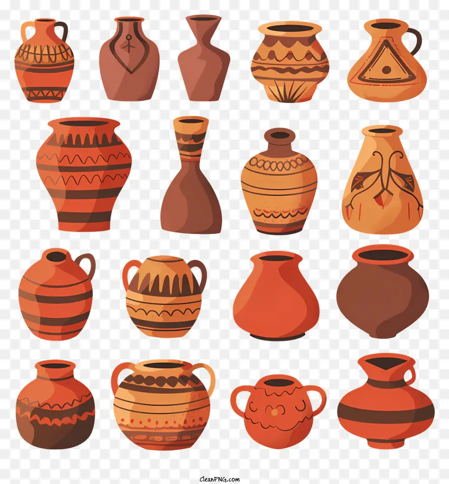 Terra Cotta，หม้อดิน PNG