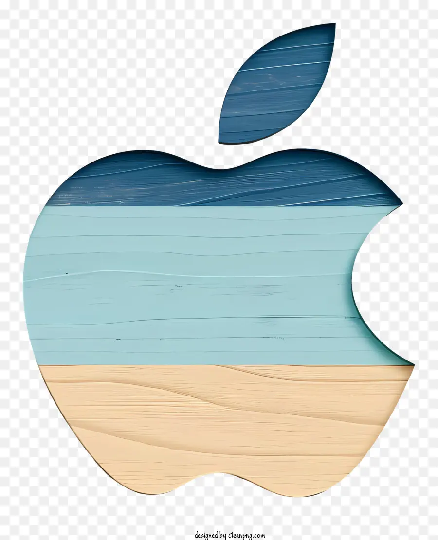 โลโก้ Apple，ทำด้วยไม้ PNG