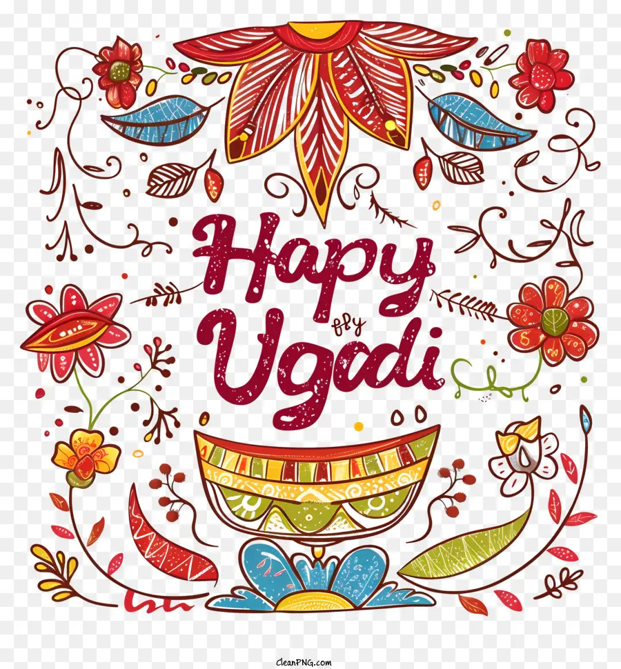 Happy Ugadi，กาด PNG