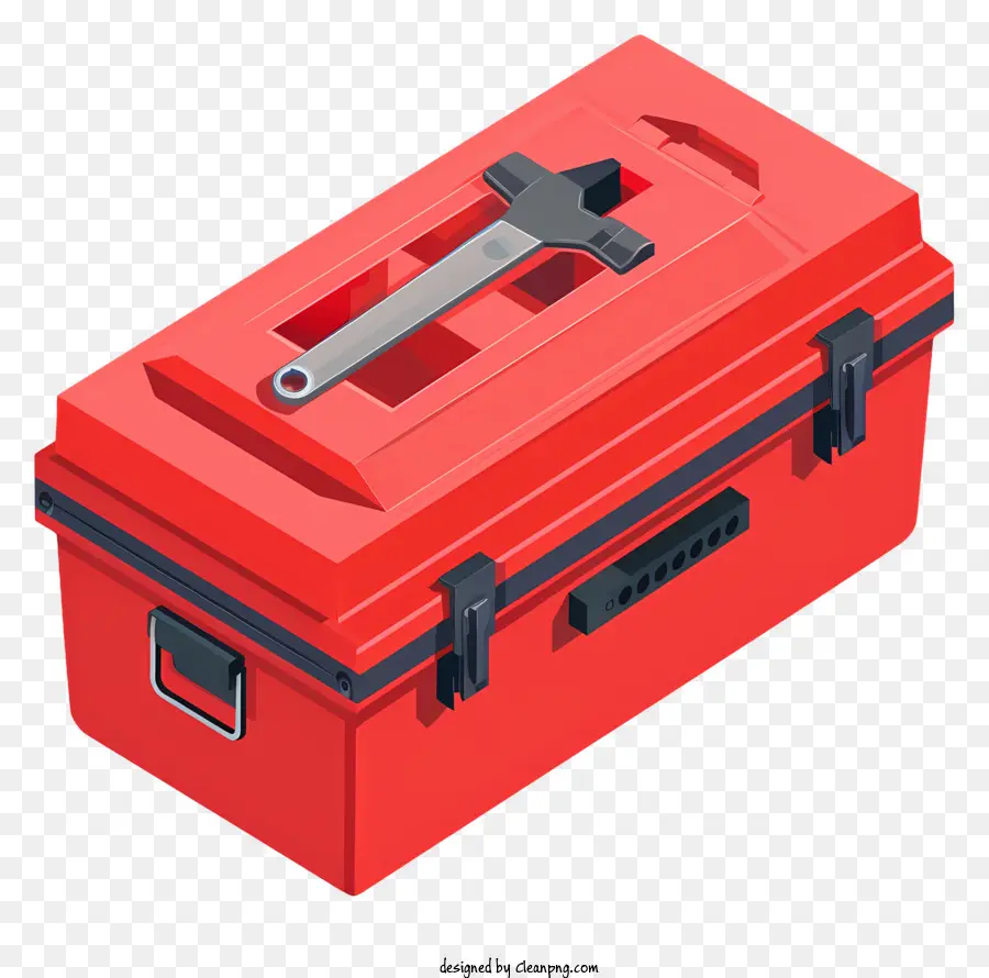 สีแดง Toolbox，กล่องเครื่องมือ PNG
