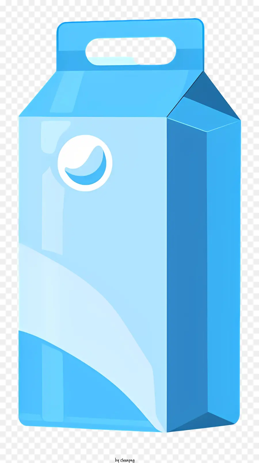 ล่องนม，กล่องกระดาษแข็งสีน้ำเงิน PNG