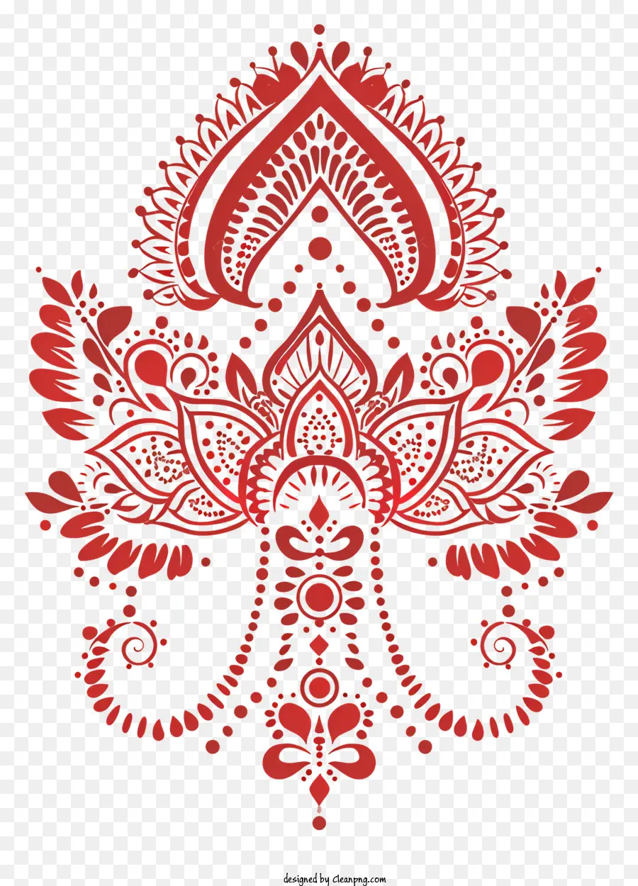 Mehndi，ลวดลายสีสันสดใส PNG