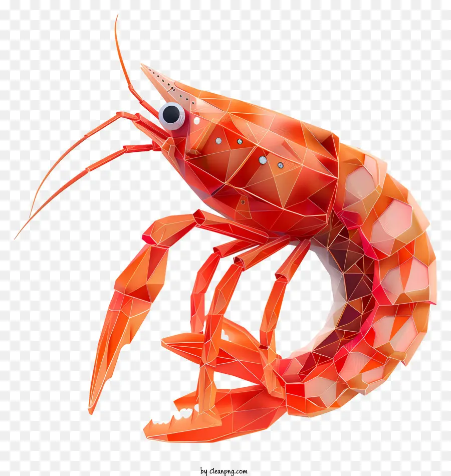 กุ้ง，กุ้งส้ม PNG