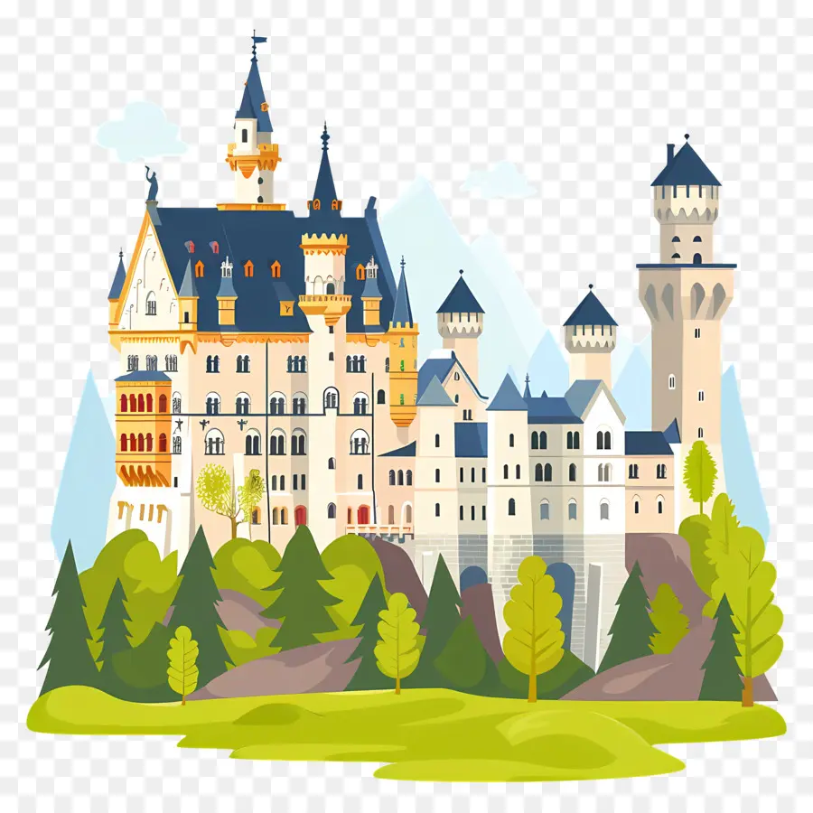 ปราสาท Neuschwanstein，ปราสาท PNG