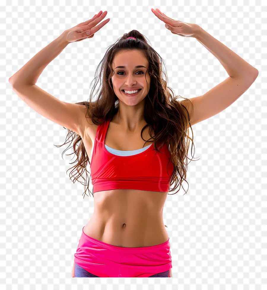 Zumba Woman，ผู้หญิงออกกำลังกาย PNG