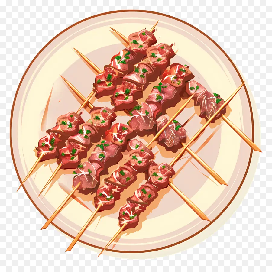 Arrosticini，เสียบไม้ PNG