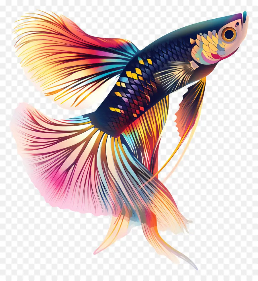 เหมือนปลาหางนกยูง，ปลาที่มีสีสรร PNG