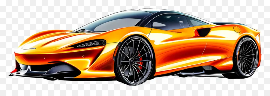 Mclaren Speedtail，รถสปอร์ตสีส้ม PNG