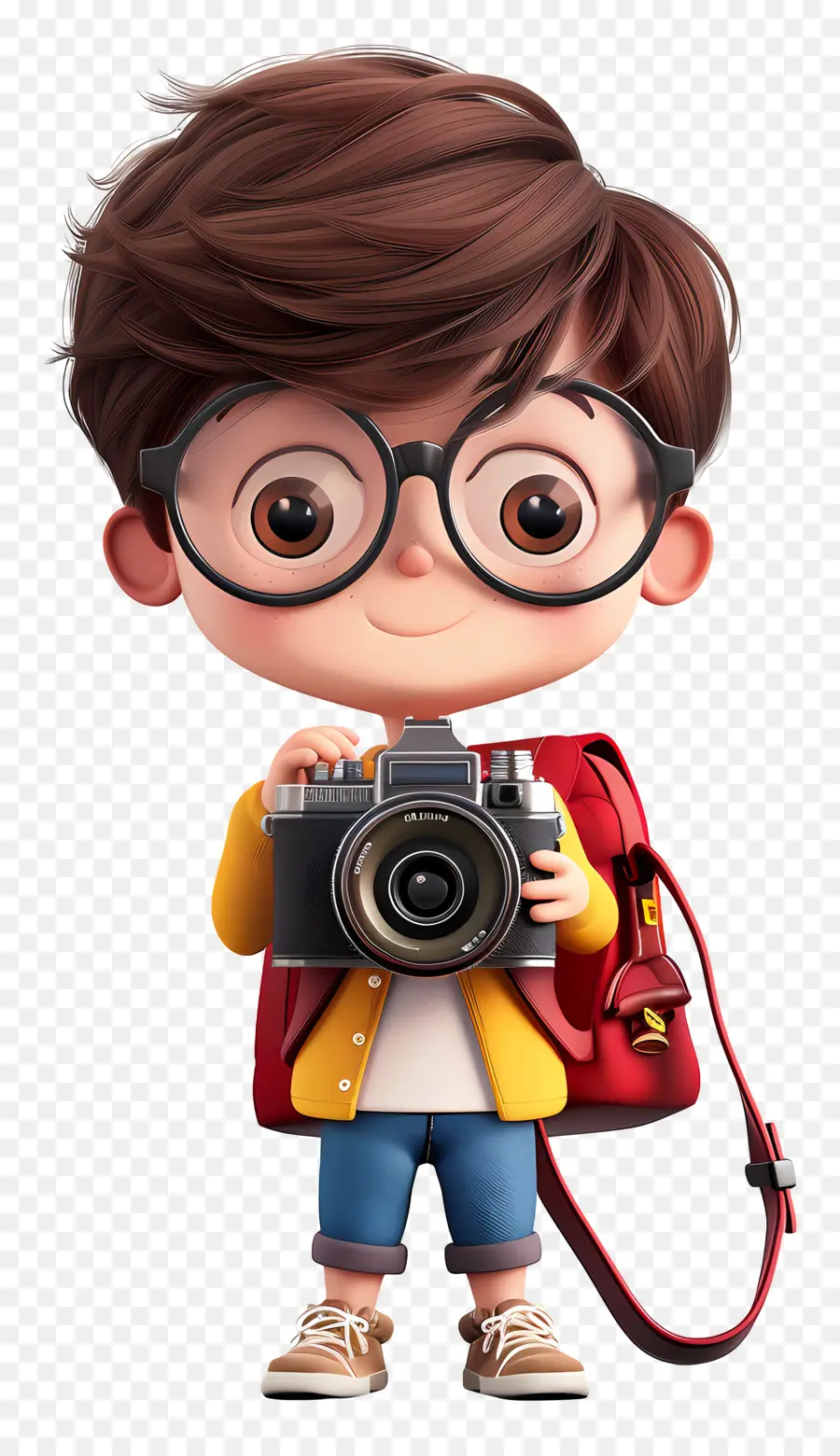 ถ่ายภาพ，Cartoon Boy กับกล้องถ่ายรูป PNG