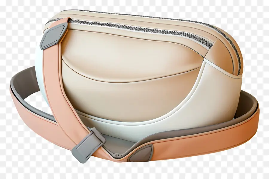 กระเป๋า Fanny Pack，ถุงสีเบจ PNG