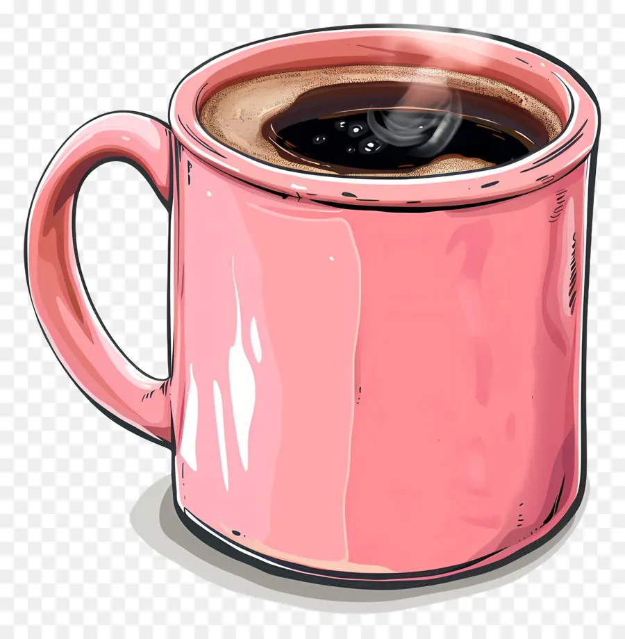 ถ้วยสีชมพู，สีชมพูถ้วยกาแฟ PNG