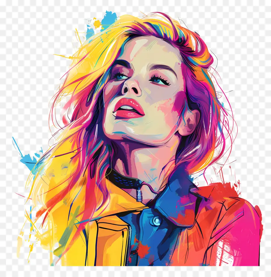 Margot Robbie，ภาพสีสันสดใส PNG