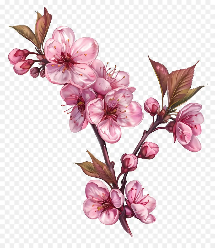 กิ่งไม้เชอร์รี่เบ่งบาน，เชอร์รี่ Blossoms PNG
