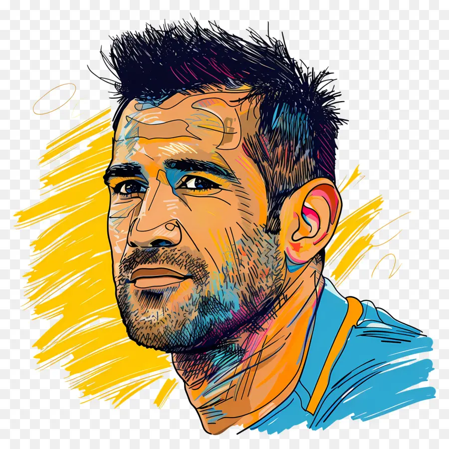 Dhoni，ภาพสีสันสดใส PNG