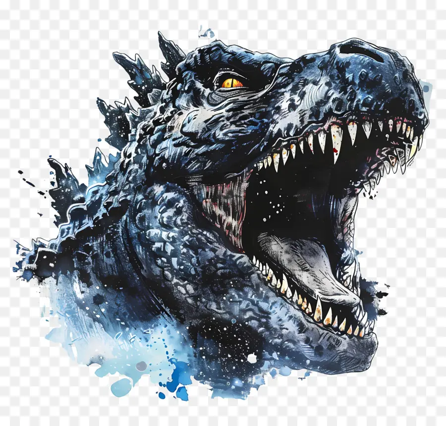 Godzilla，หัวมังกร PNG