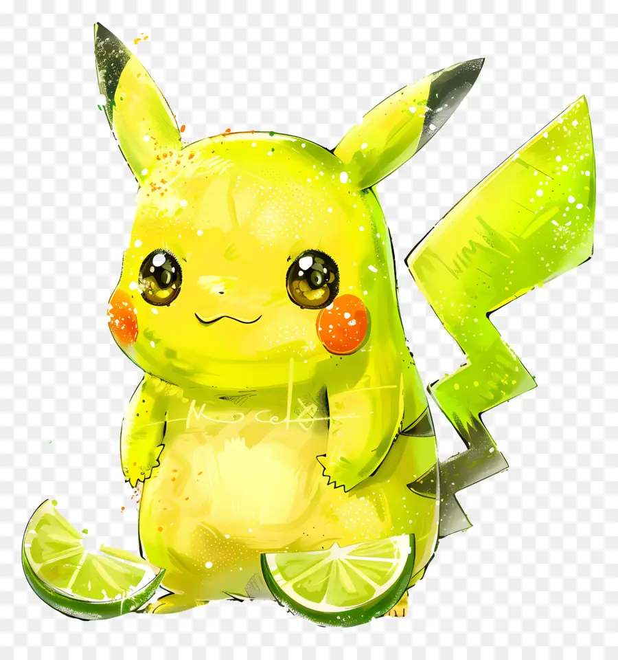 Pikachu，สีเหลือง PNG