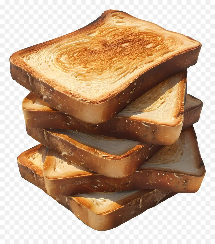 ขนมปังปิ้งหั่นบาง ๆ，Toasted ขนมปัง PNG