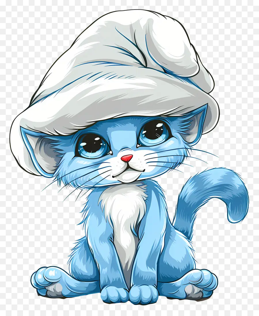 Smurf Cat，แมวสีฟ้า PNG