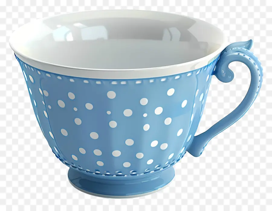 ถ้วยชา，แก้วเซรามิกสีน้ำเงิน PNG