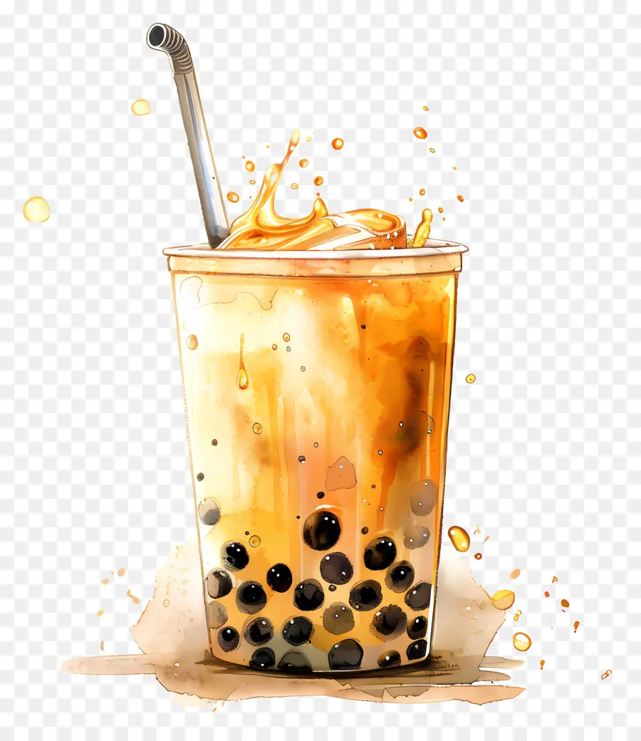 ชา Boba，ชาฟอง PNG