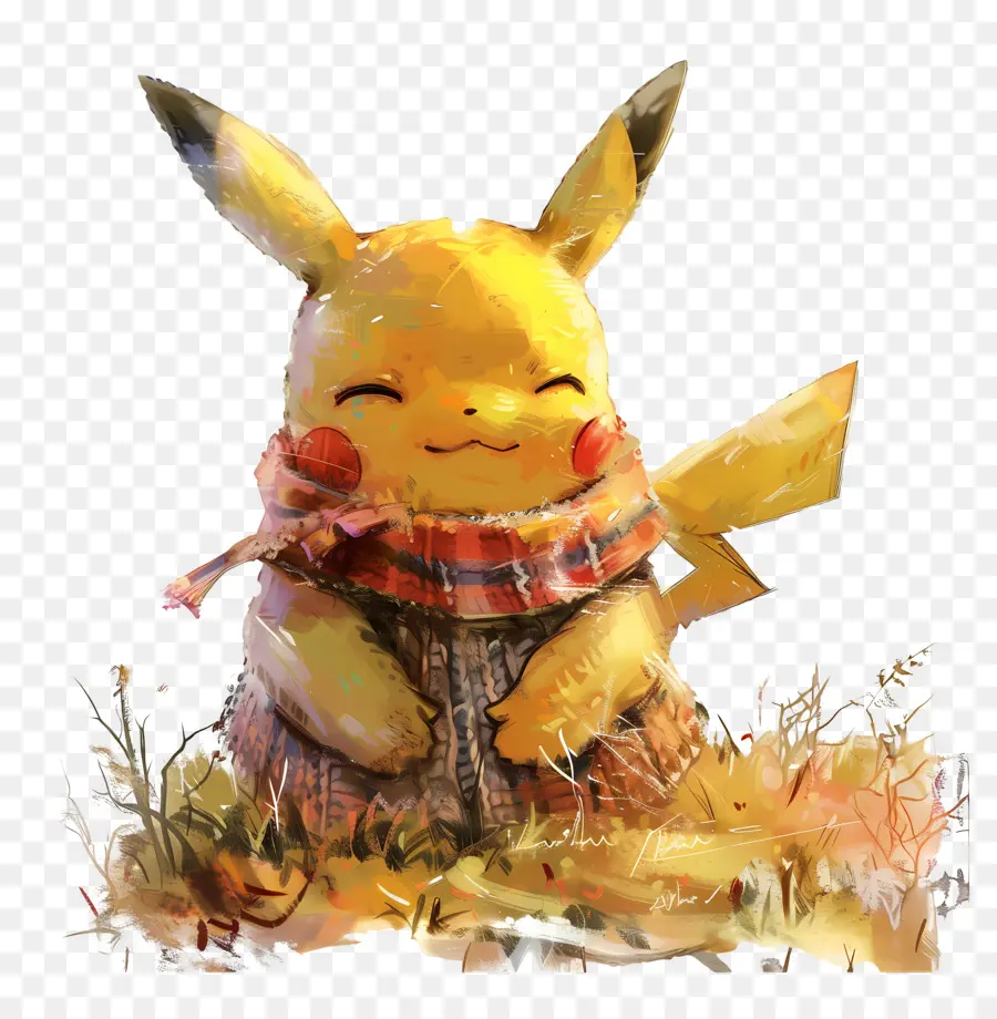 Pikachu，ผ้าพันคอ PNG