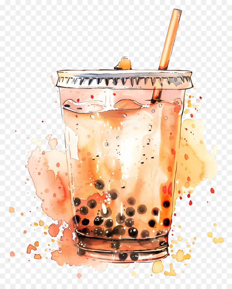 ชา Boba，ชาฟอง PNG