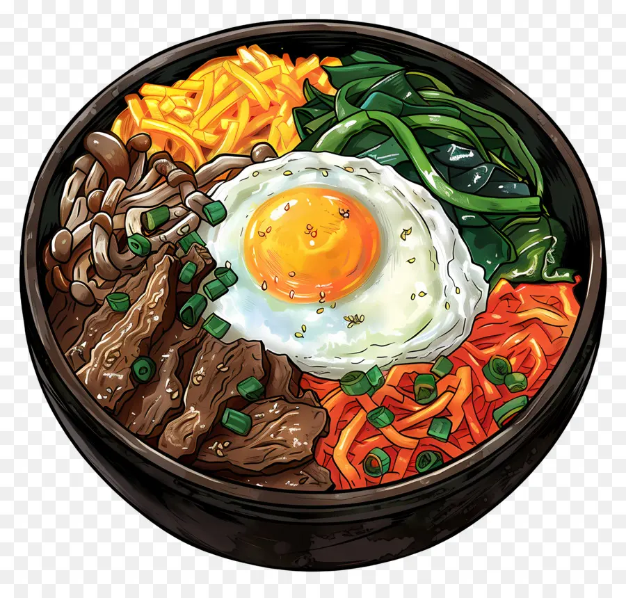 Bibimbap，เกาหลี PNG