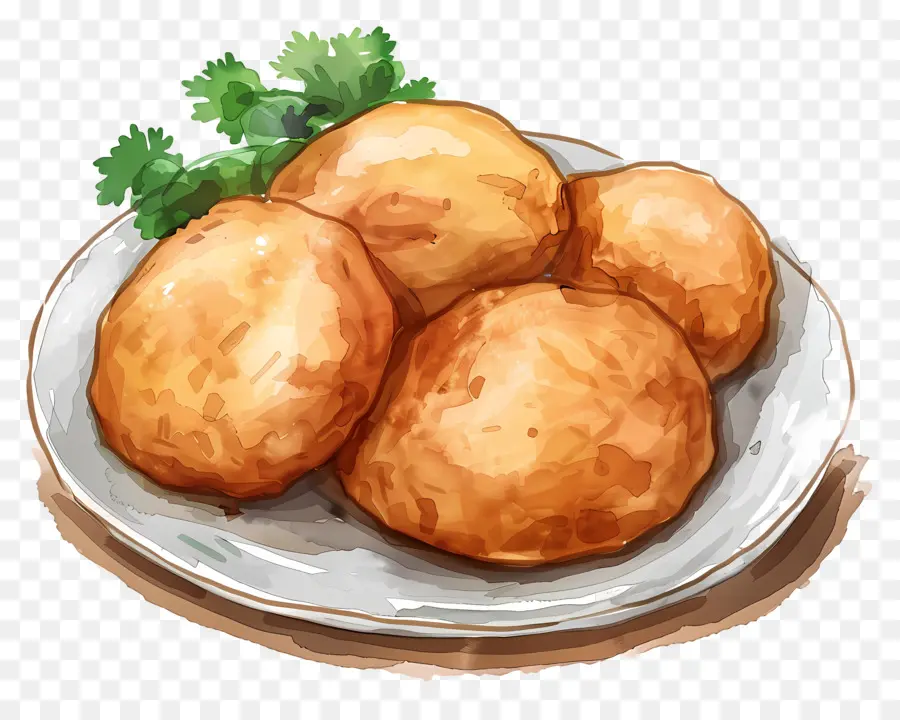 Batata Vada，อาหารทอด PNG